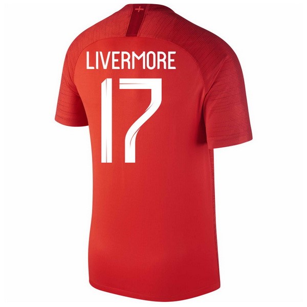 Camiseta Inglaterra 2ª Livermore 2018 Rojo